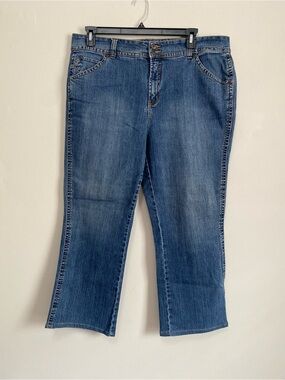 Gloria Vanderbilt Jeans 16W Cropped Western Casual Festival Y2K Classic Boho